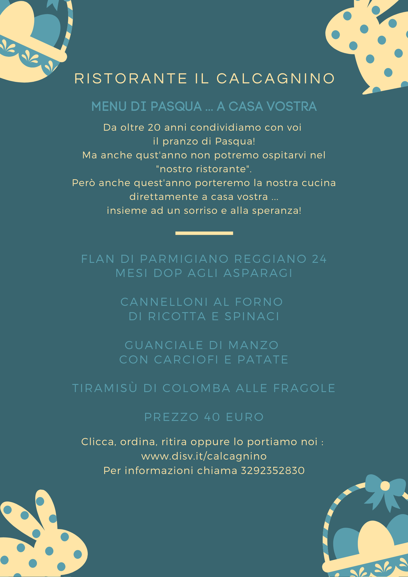 ristorante il calcagnino pasqua 21