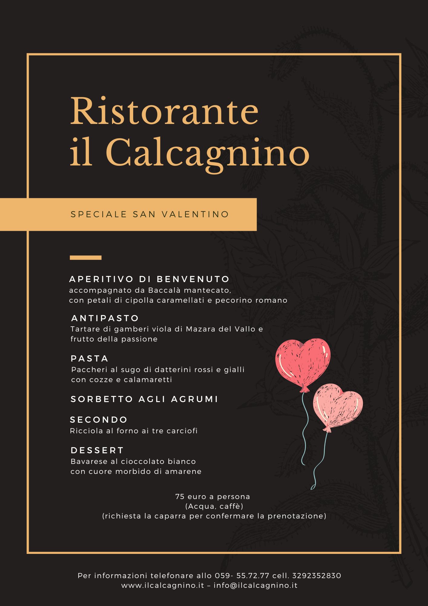 ristorante il calcagnino sanvalentino 2023