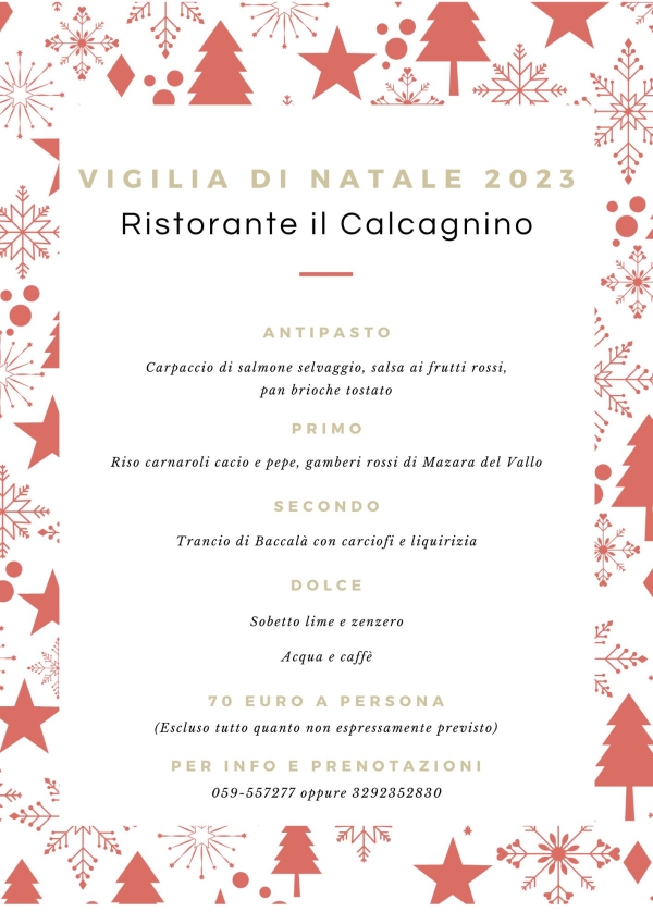 Vigilia di Natale al Calcagnino